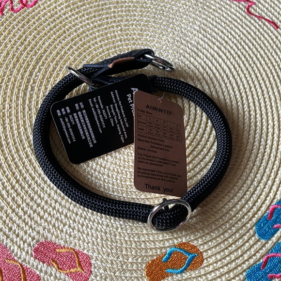 Braided Rope Dog Collar - Picture 3 of 8